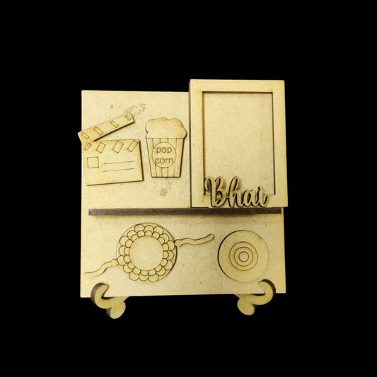 Movie Lover Bhai - Miniature Photo Fridge Magnet Base & Desk Stand - MDF