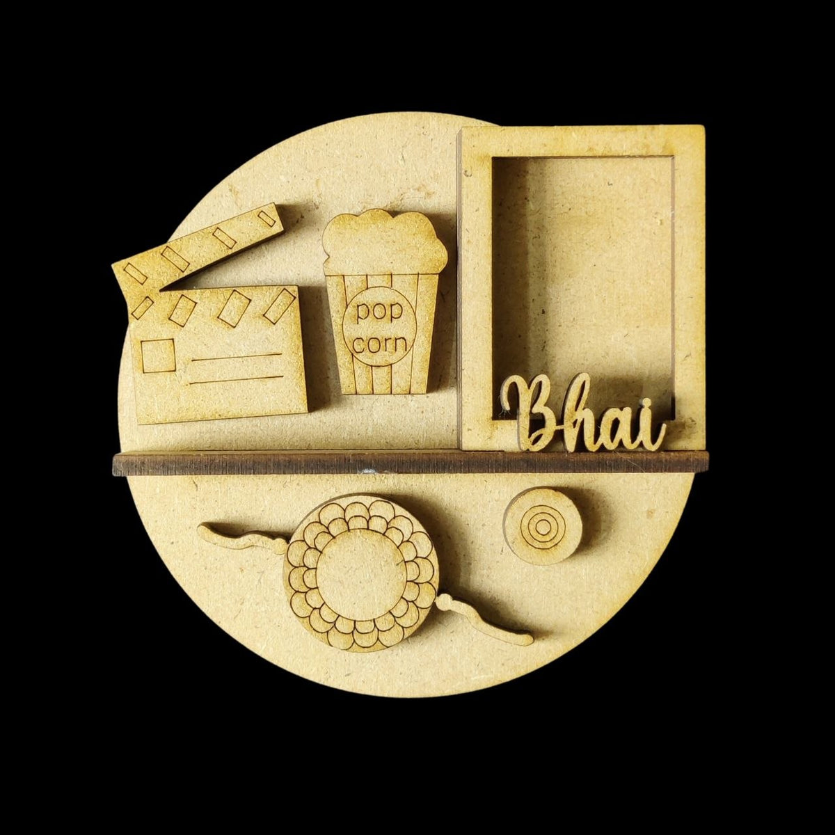 Movie Lover Bhai - Miniature Photo Fridge Magnet Base (MDF)