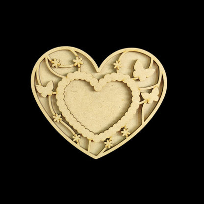 Minimalist Love - Personalised Couple Name Plate Rectangular (MDF Valentine's)