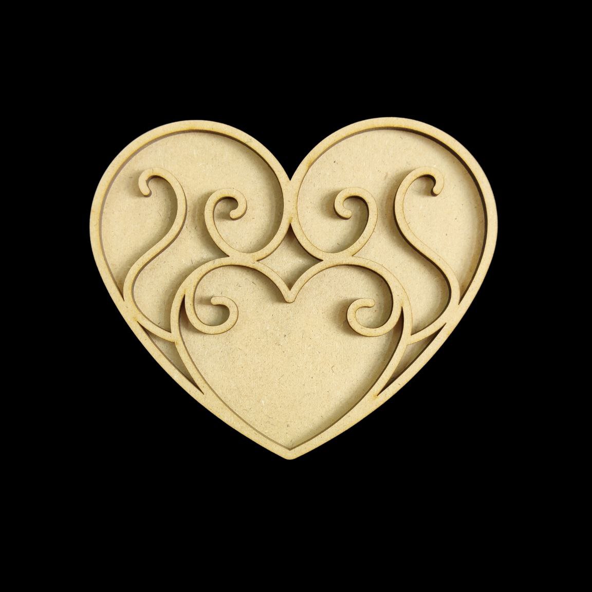 Minimalist Love - Personalised Couple Name Plate Rectangular (MDF Valentine's)