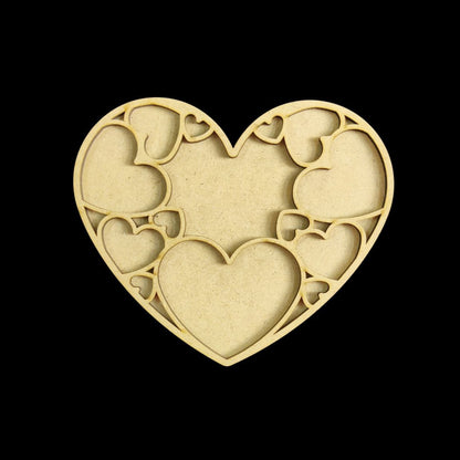 Minimalist Love - Personalised Couple Name Plate Rectangular (MDF Valentine's)