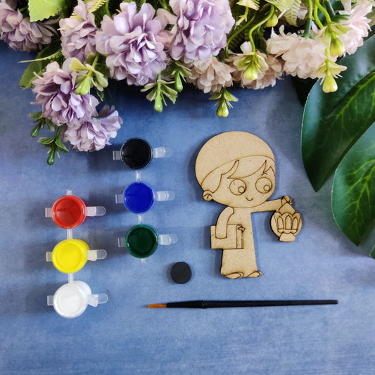 Muslim Boy (MDF fridge magnet DIY kit) Islamic Collection