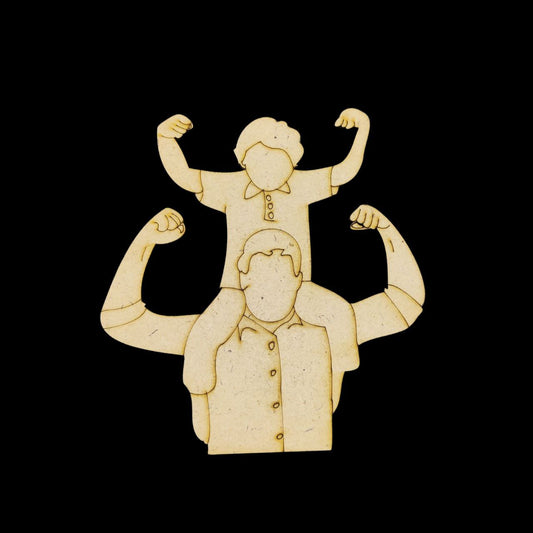 My Daddy Strongest (Premarked Base - MDF) Fathers Day