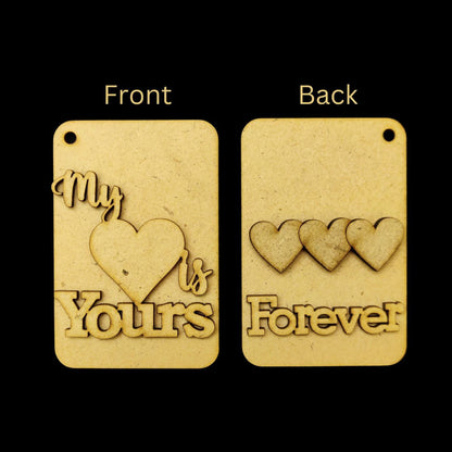 Heart Jigsaw ( Love Wordings - Keychain Base - Valentine's Collections )