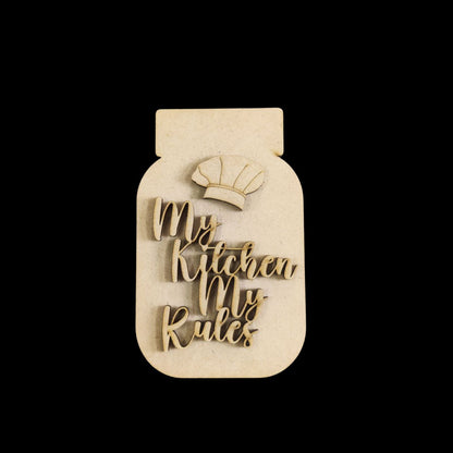 My Kitchen My Rules (Fridge Magnet | Wall Base) Celebrating Mothers