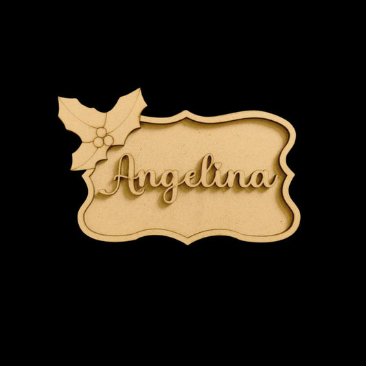 Name Base -Personalised ( MDF - Christmas Collection )