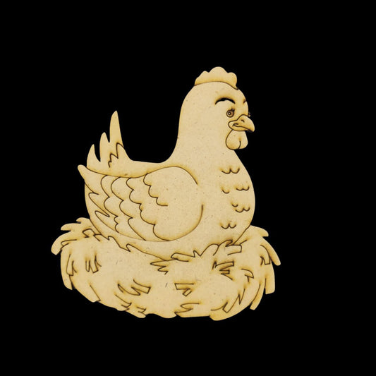Nesting Hen (Premarked Painting Base) MDF