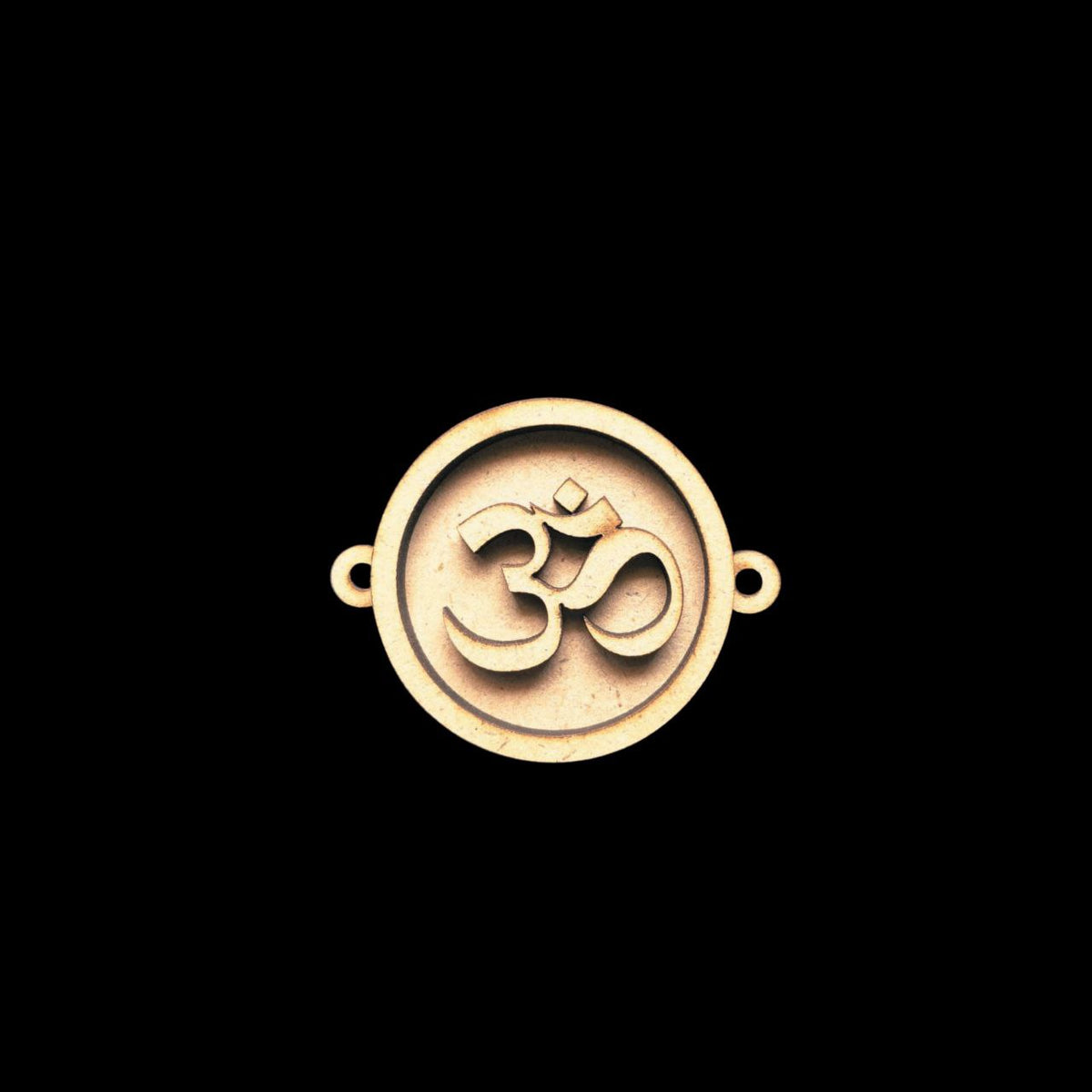 Om - Round Layered Rakhi (MDF Base)