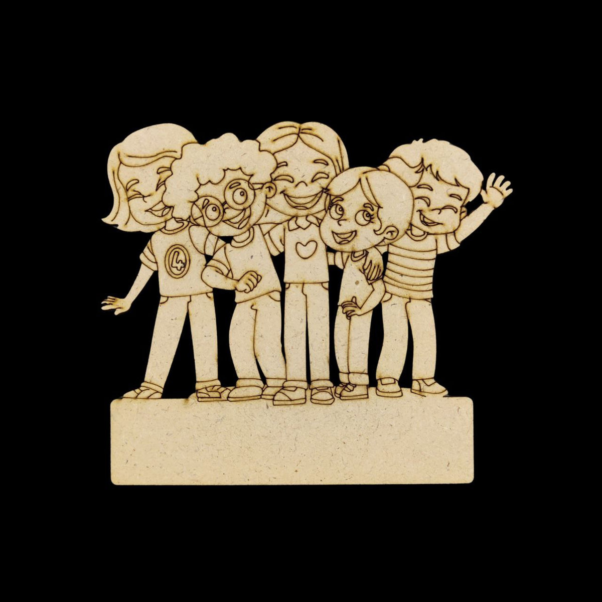 Twin BFFs (MDF Premarked Base) Friendship Day