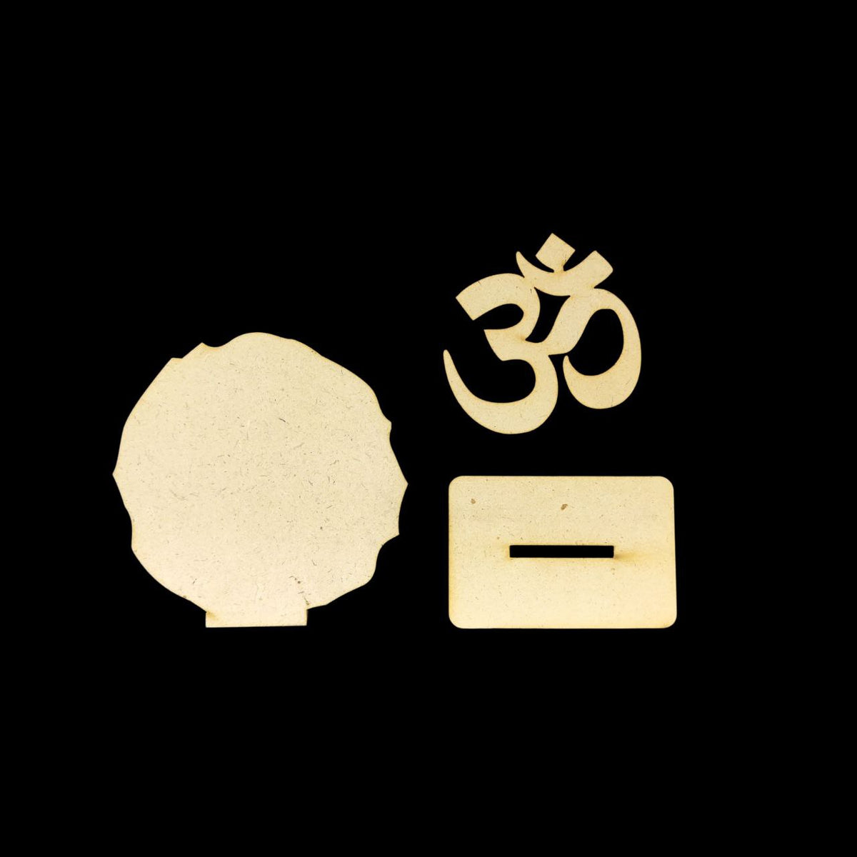 Om (Desk - Car Dashboard Stand - MDF) Diy Festive