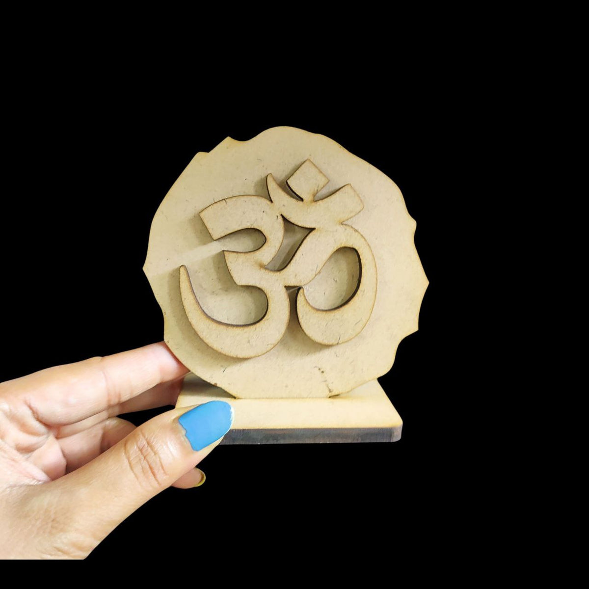 Om (Desk - Car Dashboard Stand - MDF) Diy Festive