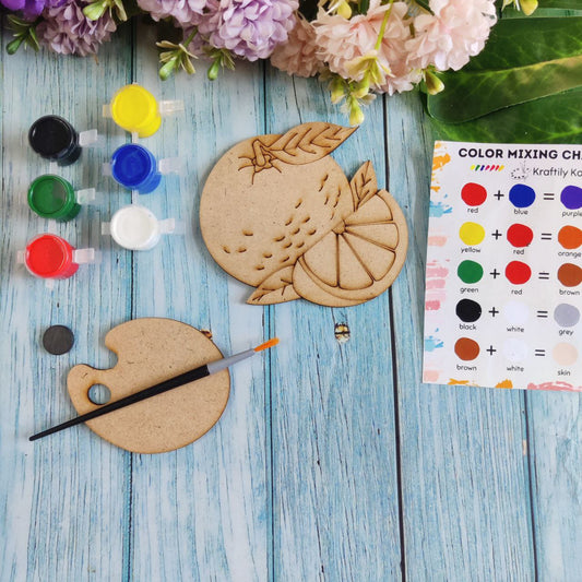 Orange (Fridge Magnet DIY kit) MDF