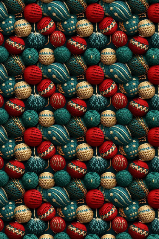Ornaments - Embroidery (Christmas - Decoupage paper )