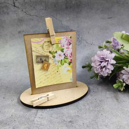 Oval (MDF | Desk Photo | To Do List | Display Stand )