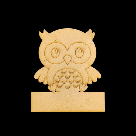 Owl (Mini Name Board - MDF) Personalised
