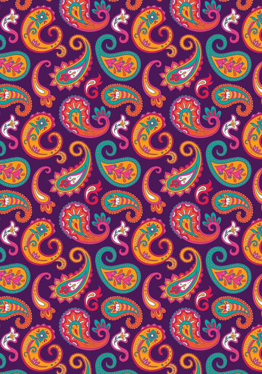 Paisley Pattern ( Instant Transfer sheet )