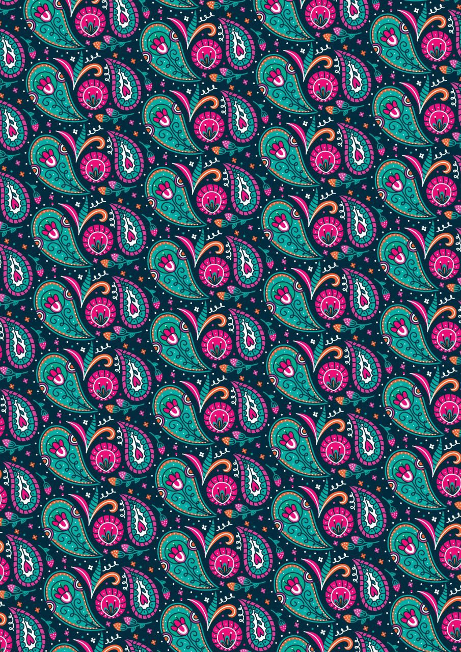 Paisley seamless pattern ( Instant Transfer Sheet )