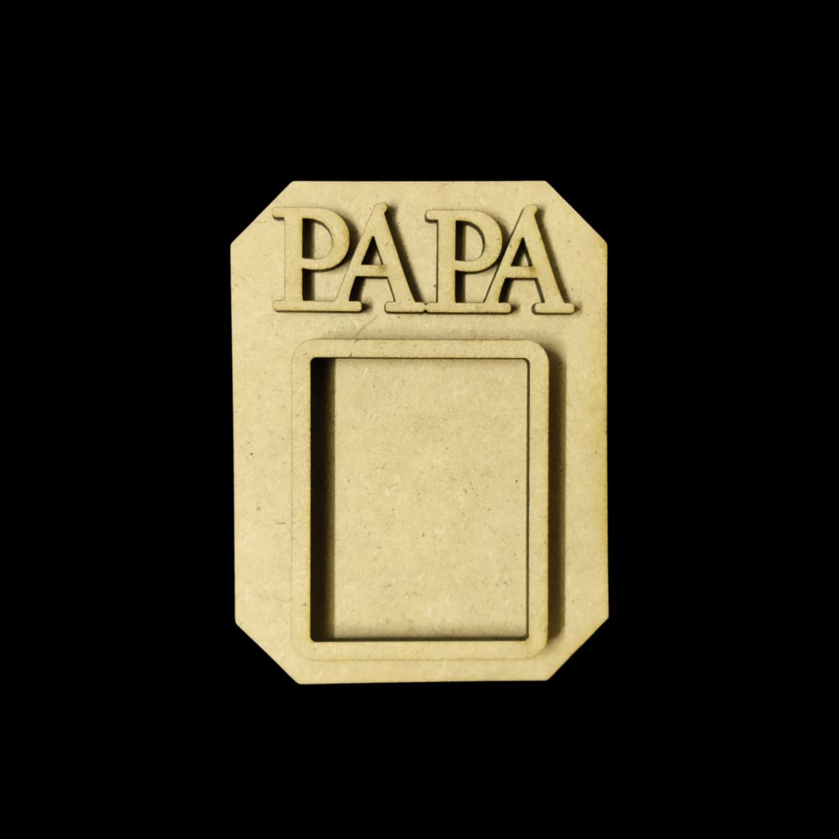 Papa - MDF Photo Fridge Magnet Base - For Father