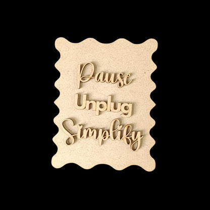 Wild Periwinkles - Earring Base (MDF)