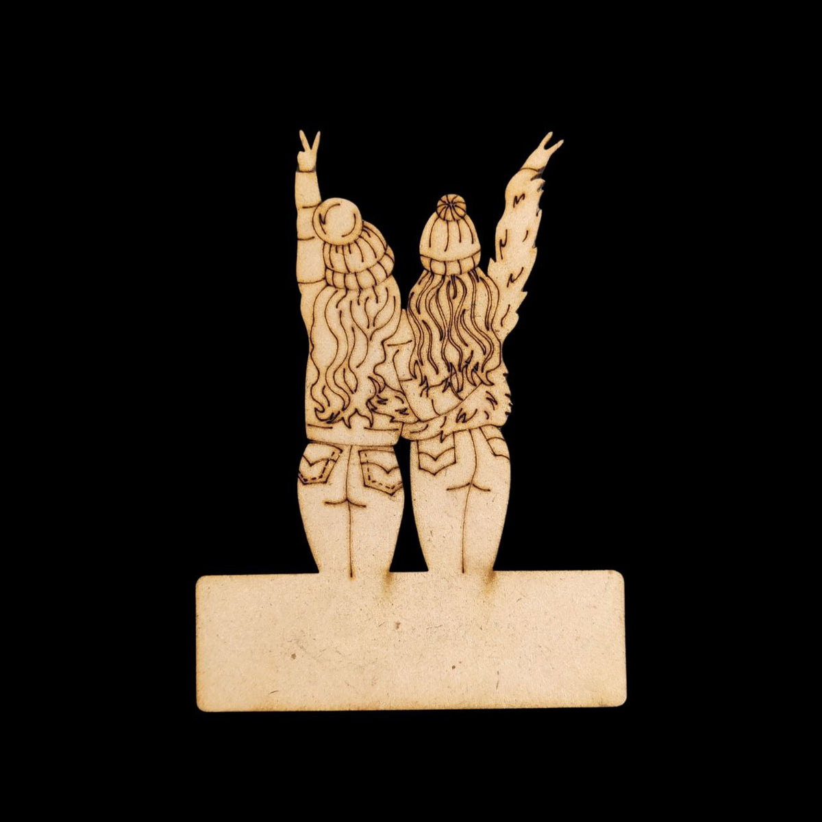 Peace Lovers - Friendship (MDF Mini Fridge Magnet Name Boards)