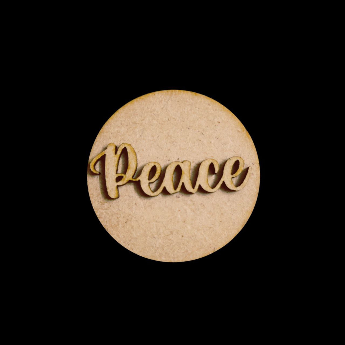 Peace (MDF Round Fridge Magnet Base)