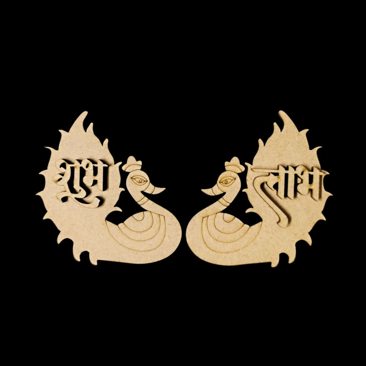Peacock - MDF Shubh Labh Cutout