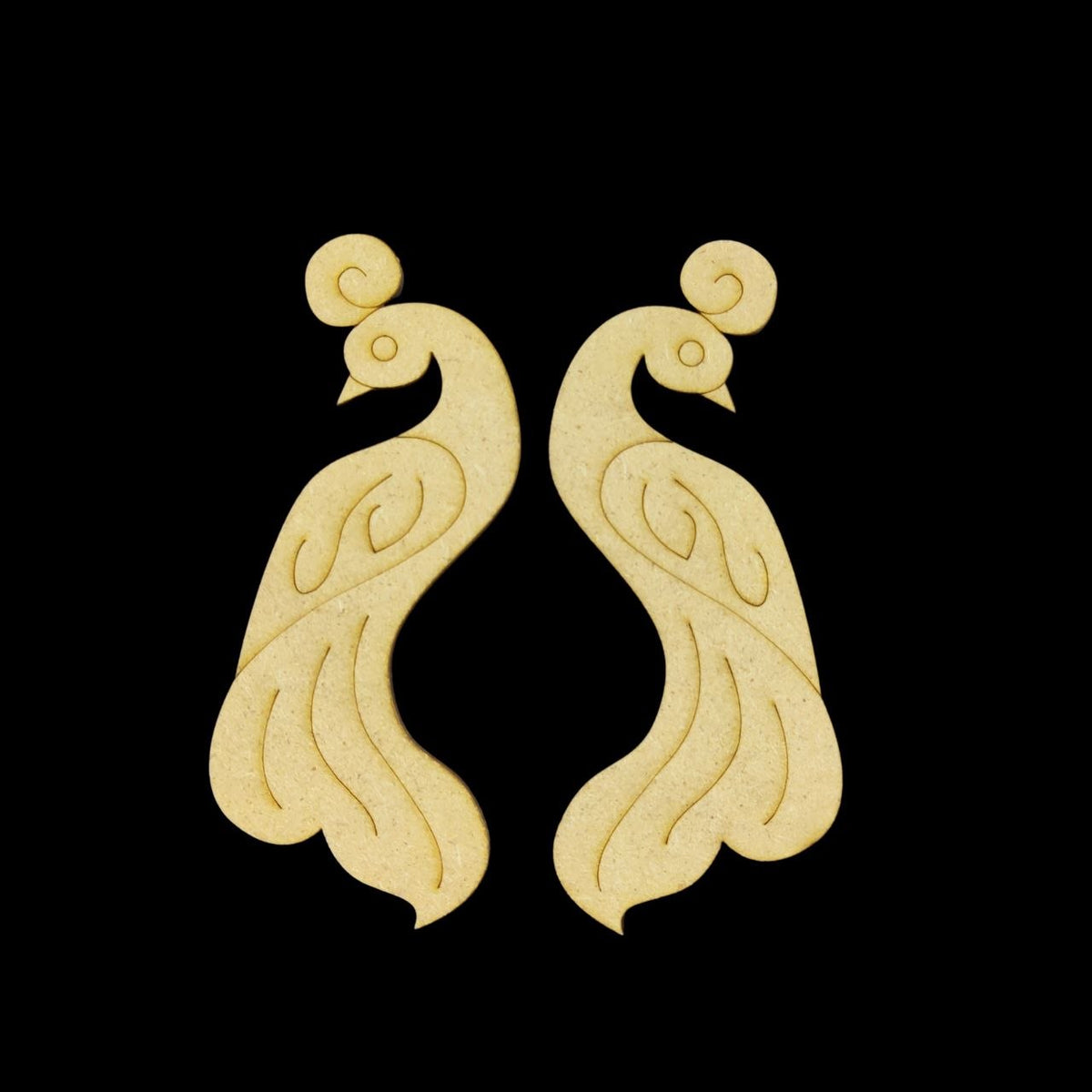 Peacocks - Premarked Embellishments (MDF)