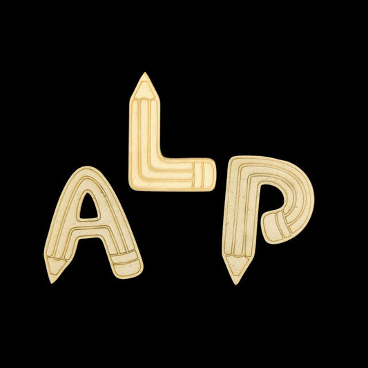 Pencil Monogram Personalised (MDF Lasercut)