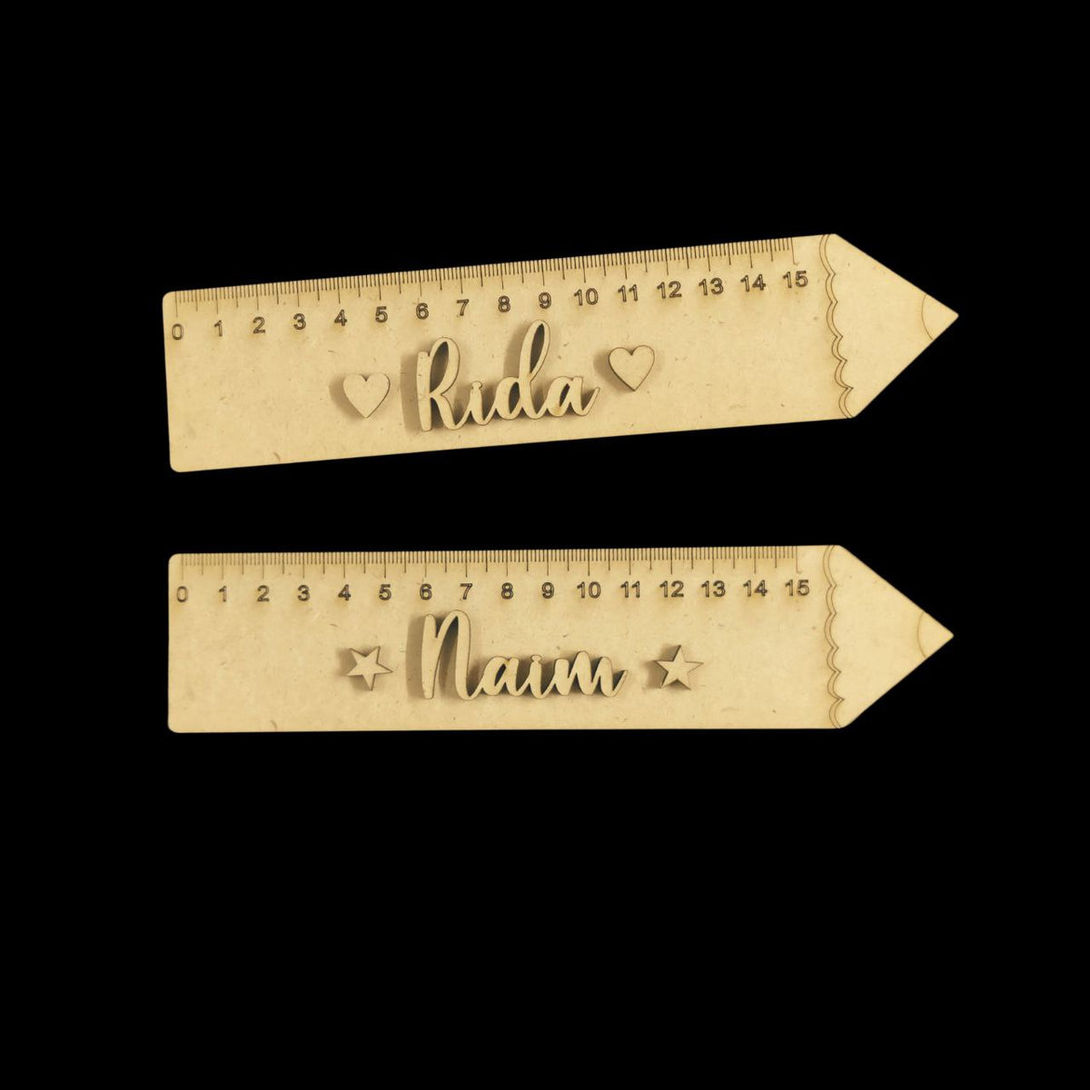 Pencil Ruler - Personalised Name (MDF Premarked)