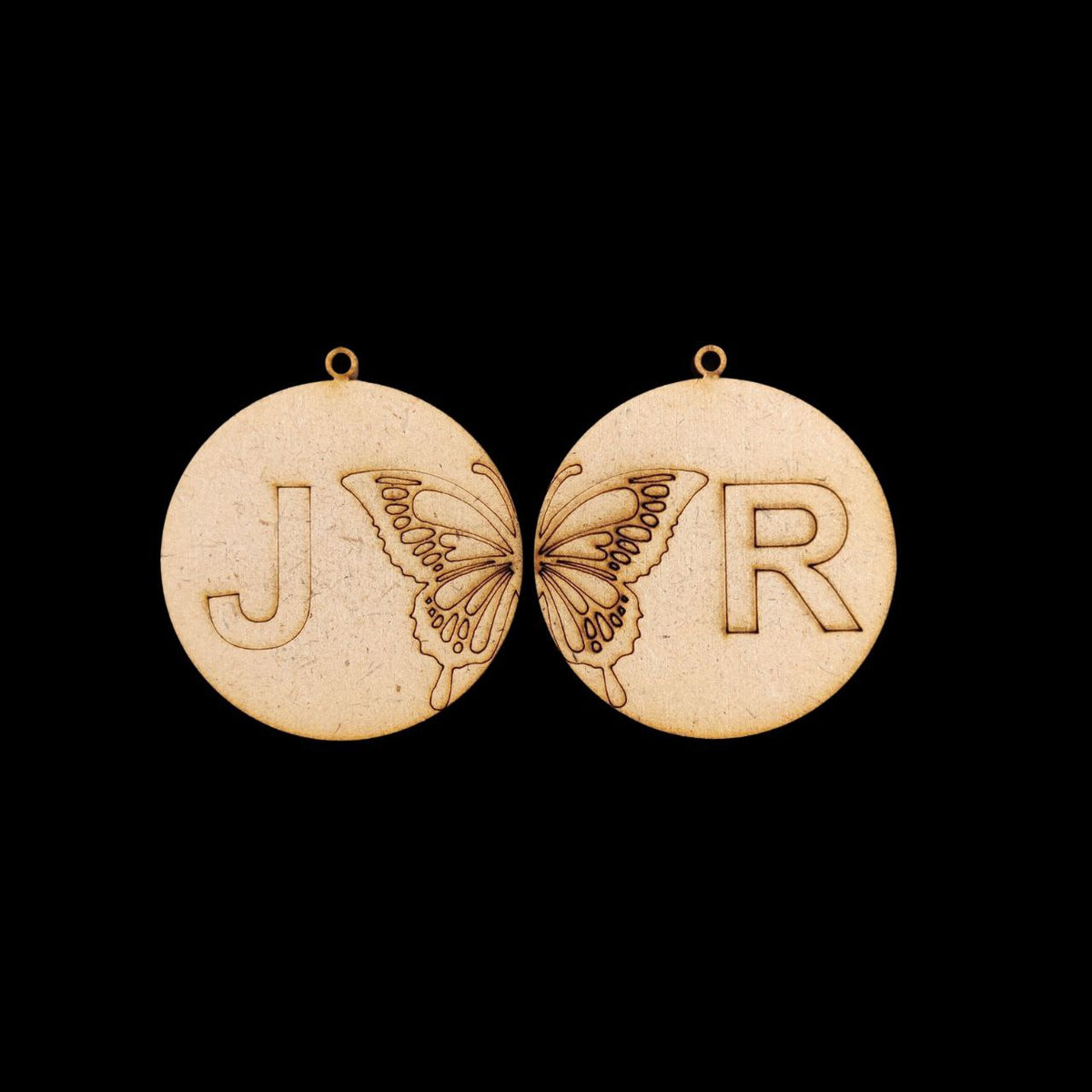 Personalised Butterfly initial - Friendship (MDF Keychain Base)