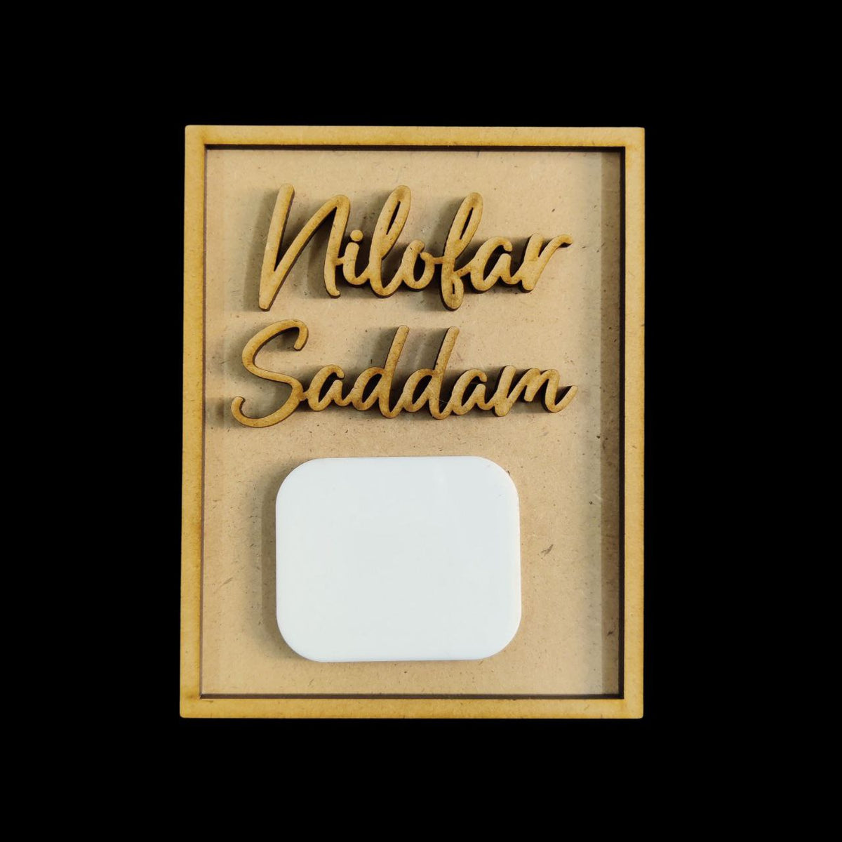 Personalised Couple Fingerprint Fridge magnet base (Valentine's)