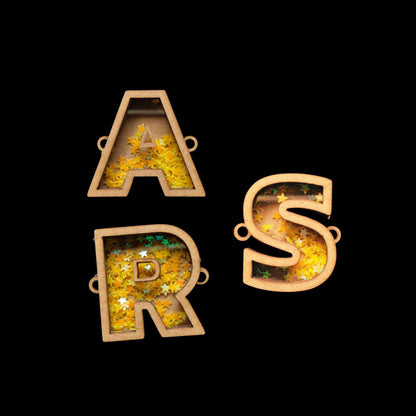 Personalised Initial Shaker Layered Rakhi (MDF Raksha Bandhan Rakhi Base)