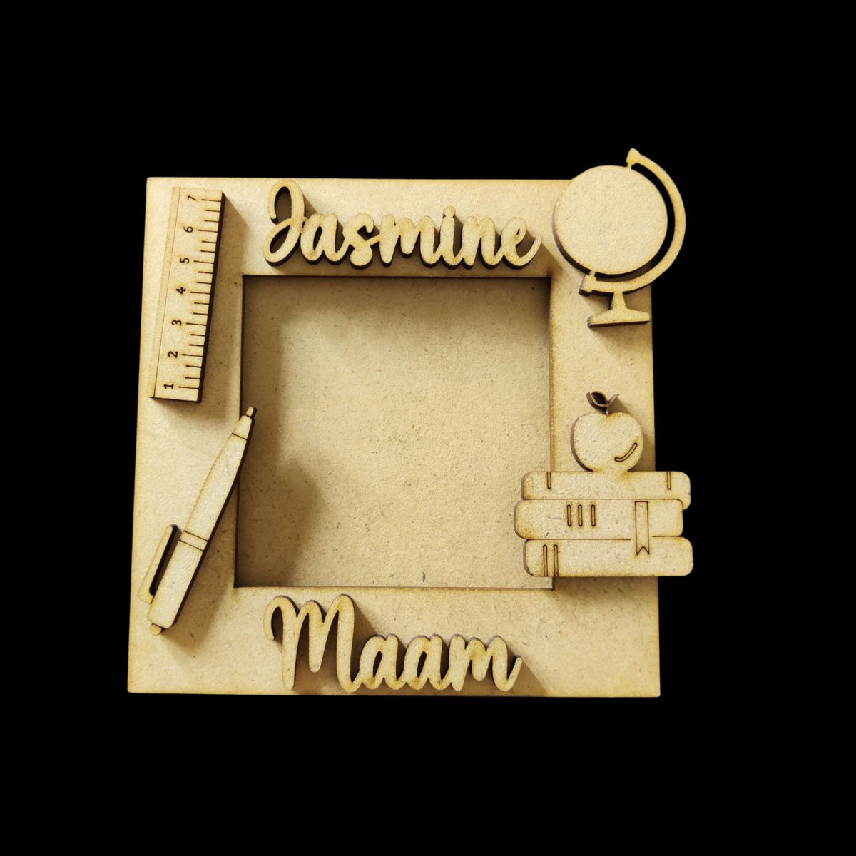Personalised MDF Photo Frame Fridge Magnet Base - Celebrating Teachers