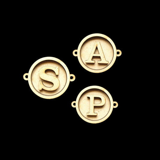 Personalised Name Initial Rakhi - MDF Base