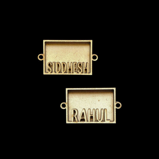 Personalised Name Rakhi - Layered - MDF Base