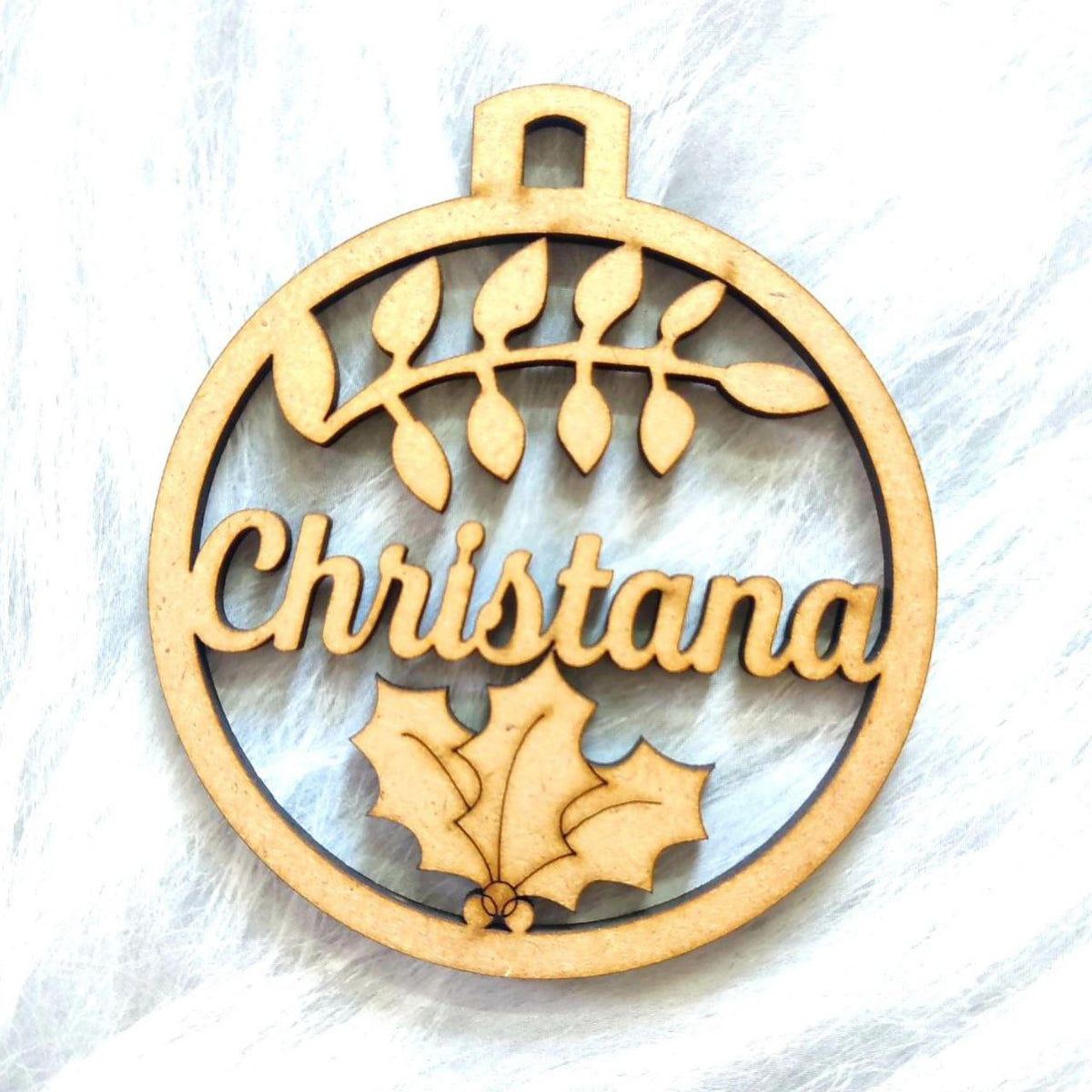 Personalised Christmas Ornament ( MDF )