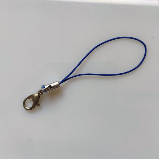 Phone Charm Strap With Lobster Clasp (Dark Blue)