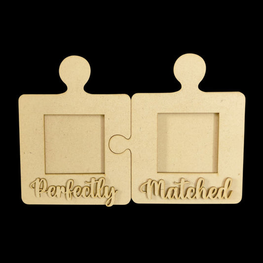 Perfectly Matched ( Photo Frame - Fridge magnet base - Valentine's Collection )