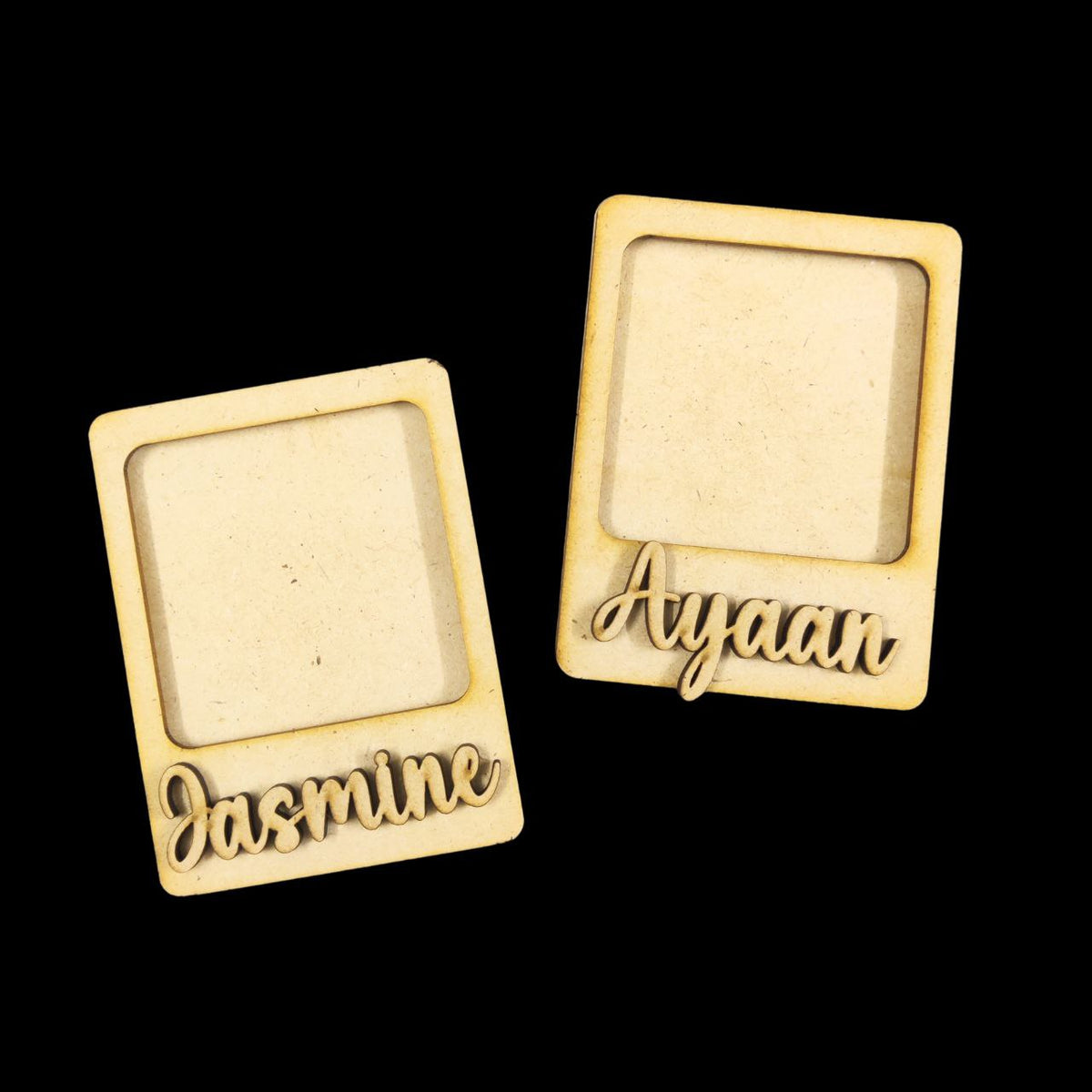 Photo Fridge Magnet Base - Name (MDF) Personalised
