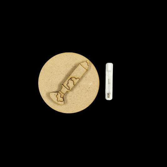 Pichkari - Holi Badge Pin (MDF)