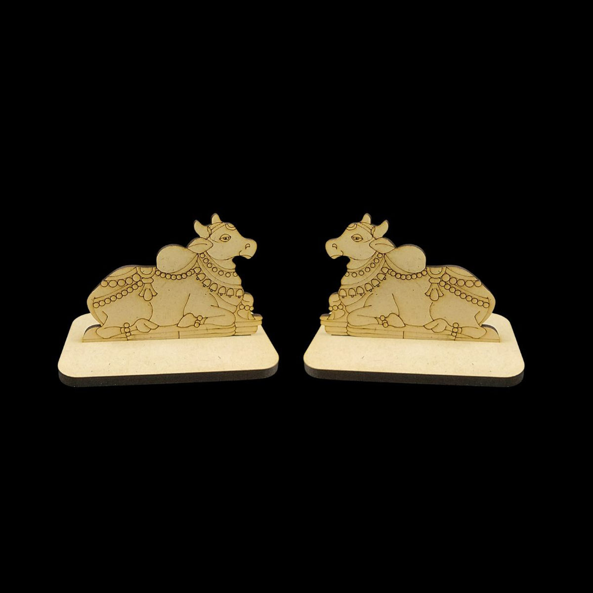 Pichwai Cow Sitting (Premarked MDF with Stand) Janmashtami Festive