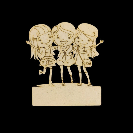 Twin BFFs (MDF Premarked Base) Friendship Day