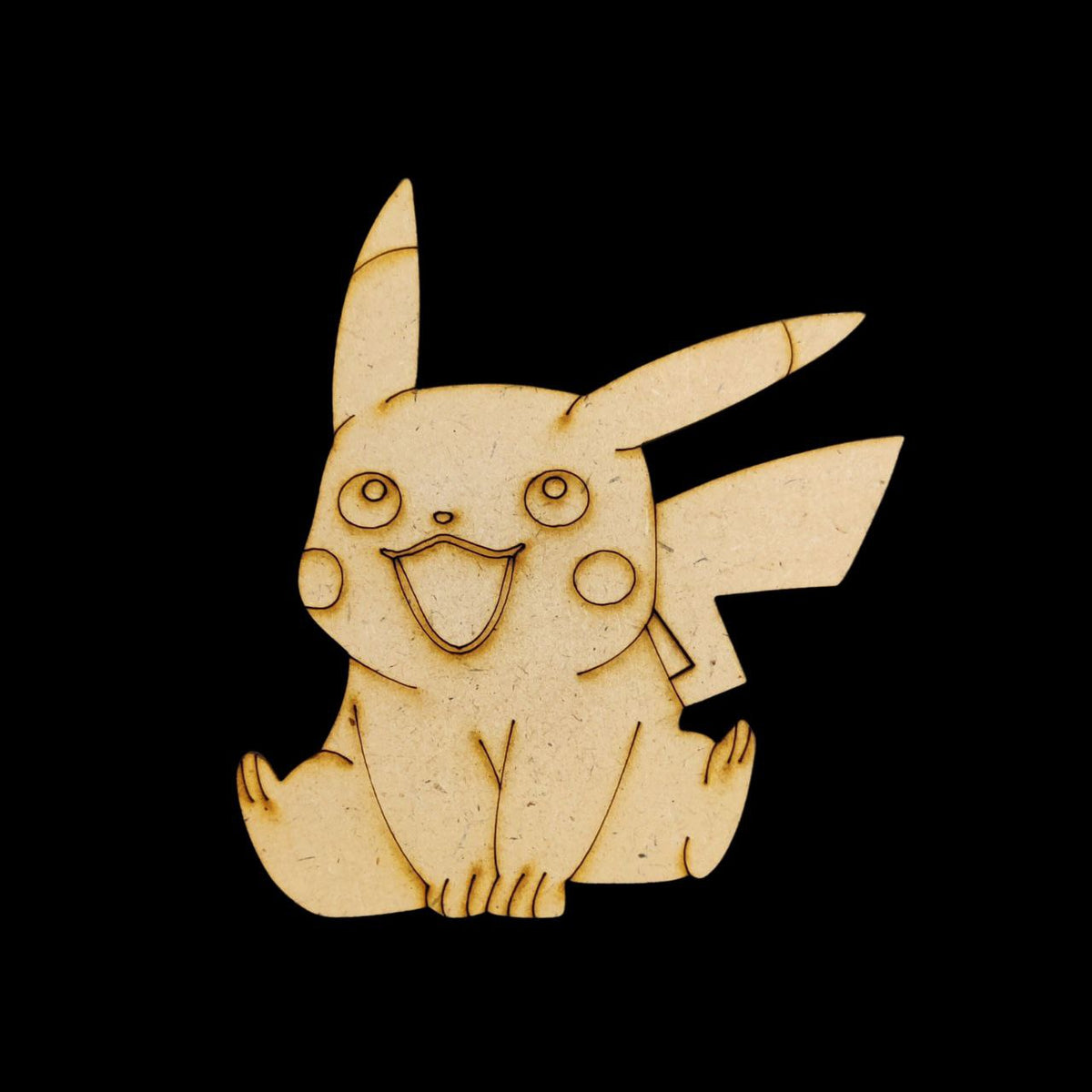 Pikachu ( MDF Premarked Painting Base )