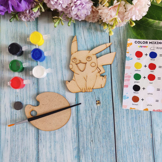 Pikachu - Pokemon (Fridge Magnet DIY kit) MDF