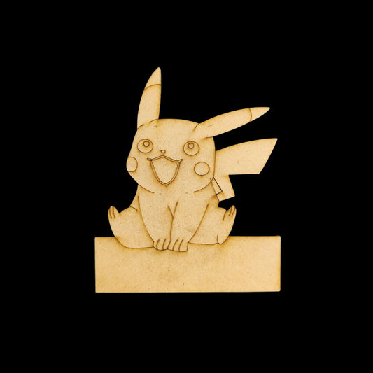 Pikachu- Pokemon (Mini Name Board - MDF) Personalised