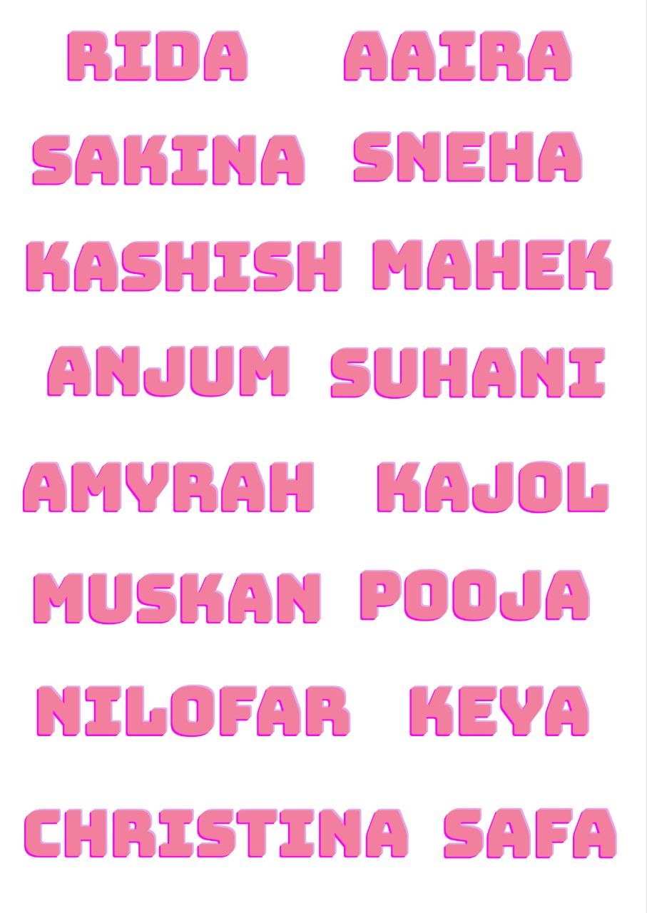 Pink Candy POP - Personalised DTF Press n Peel Stickers (A6) 16 Names