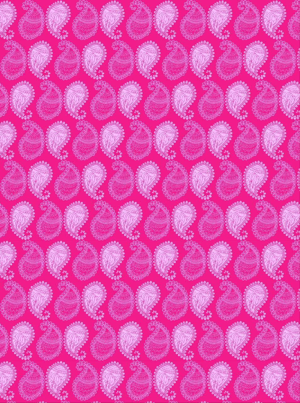 Pink Paisley seamless (Instant Transfer Sheet)