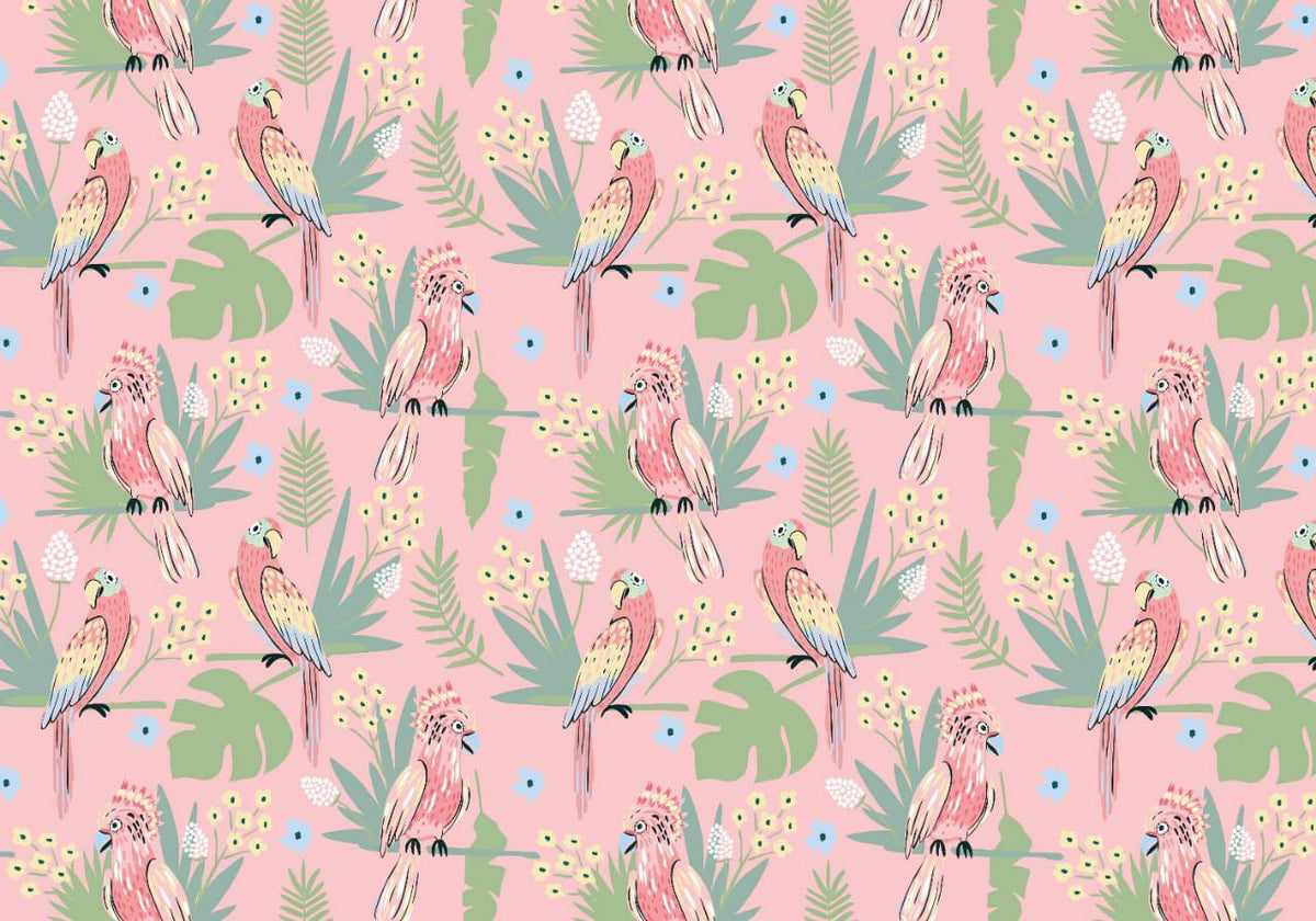 Pink Parrot ( Decoupage Papers )