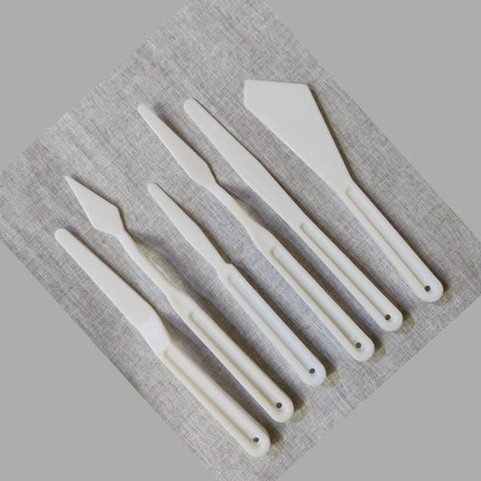 Plastic Palette Knife - set of 6 ( Crafting Tools )