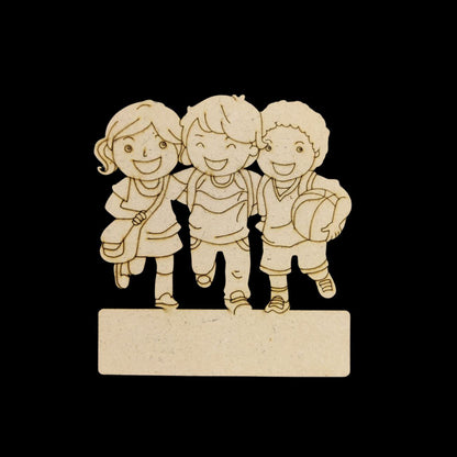 Twin BFFs (MDF Premarked Base) Friendship Day